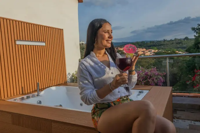 Hotel Hicasua Barichara Habitación Suite Presidencial Jacuzzi al Aire Libre