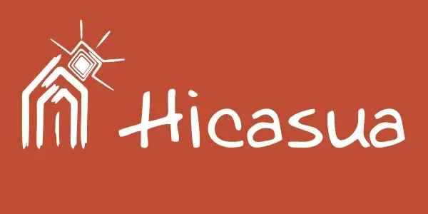 Logo Hotel Hicasua en Blanco