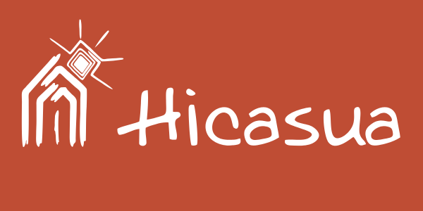 Logo Hotel Hicasua en Blanco