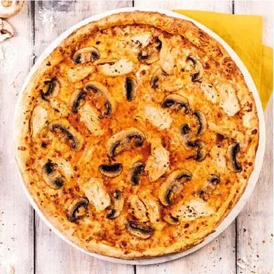 [PZZ001] Pizza de Pollo con Champiñones